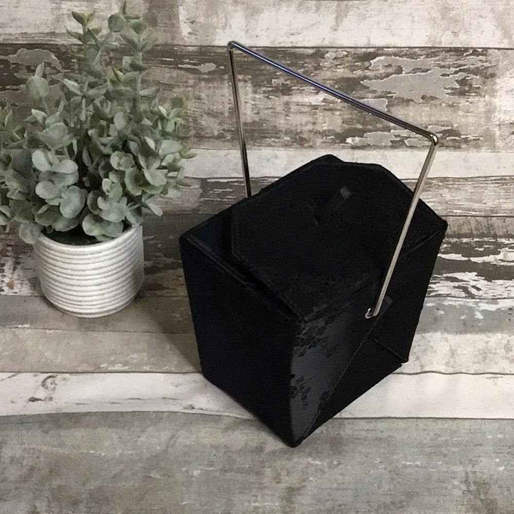 Black Takeout Box Handbag